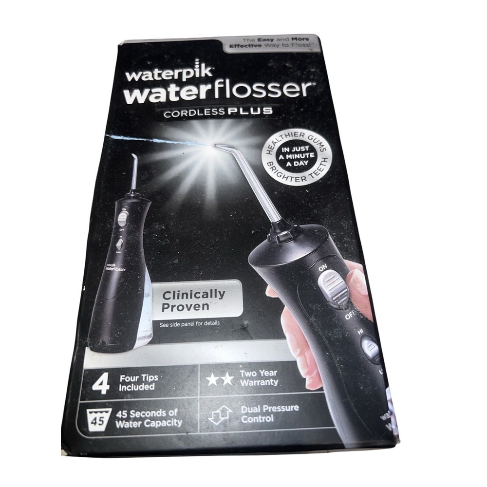 Waterpik Cordless Waterflosser Cordless Plus #WP-462W - NEW In‎ Box Damage